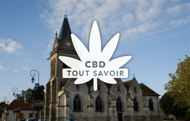 Village à Champ-sur-Barse avec feuille Cannabis CBD