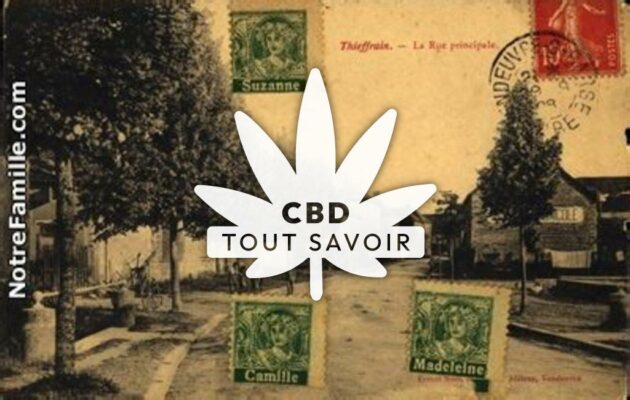 Village à Thieffrain avec feuille Cannabis CBD