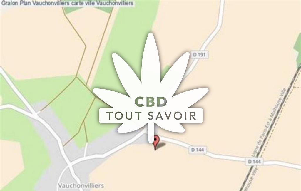 Village à Vauchonvilliers avec feuille Cannabis CBD