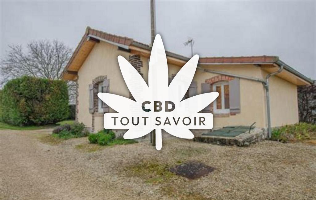 Village à Charmont-sous-Barbuise avec feuille Cannabis CBD