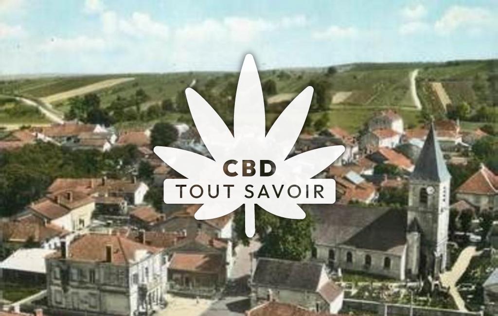 Village à Baroville avec feuille Cannabis CBD