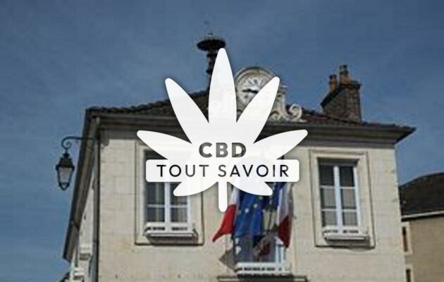 Village à Proverville avec feuille Cannabis CBD