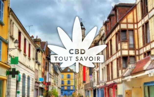 Village à Chaserey avec feuille Cannabis CBD