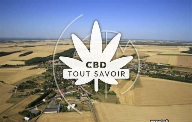 Village à Chesley avec feuille Cannabis CBD