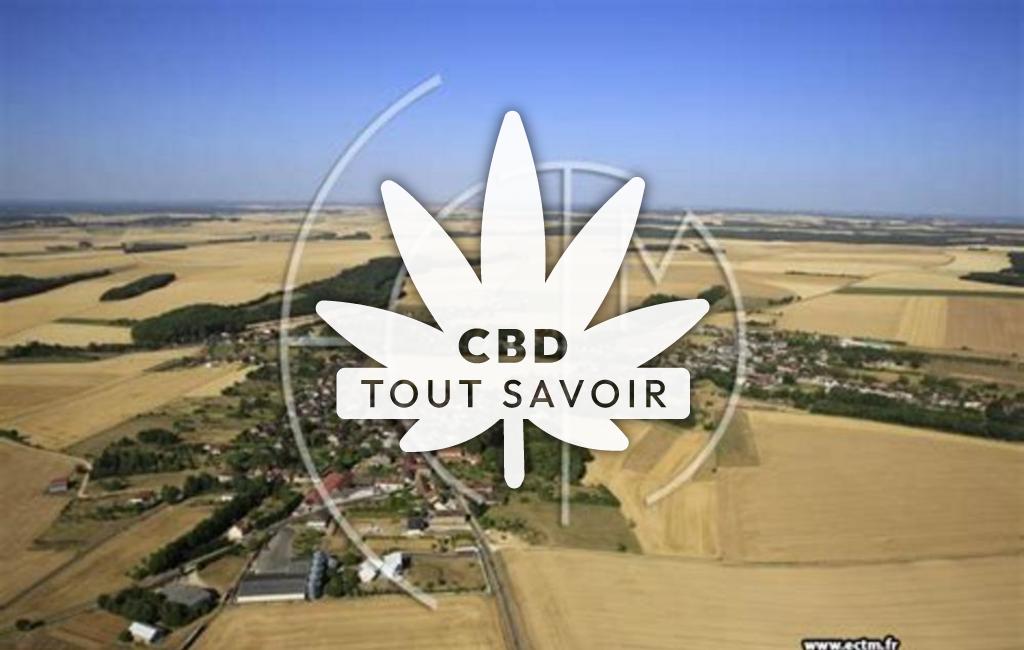 Village à Chesley avec feuille Cannabis CBD