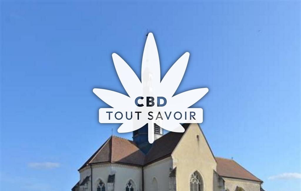 Village à Cussangy avec feuille Cannabis CBD