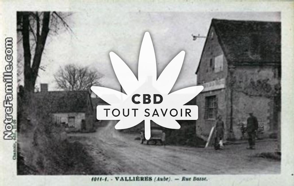 Village à Vallieres avec feuille Cannabis CBD