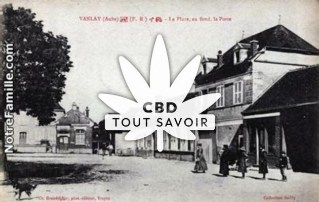 Village à Vanlay avec feuille Cannabis CBD