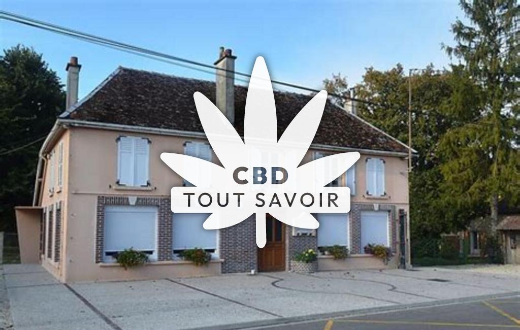 Village à Assencieres avec feuille Cannabis CBD