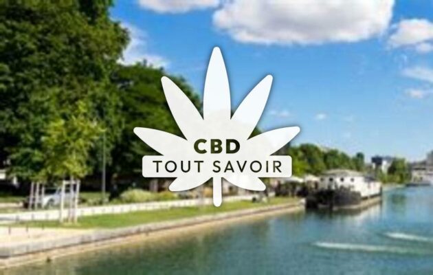 Village à Brevonnes avec feuille Cannabis CBD