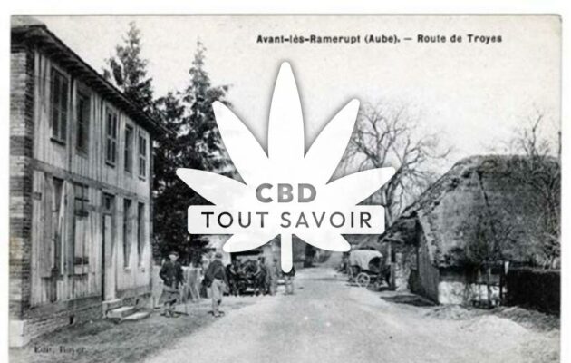 Village à Avant-les-Ramerupt avec feuille Cannabis CBD