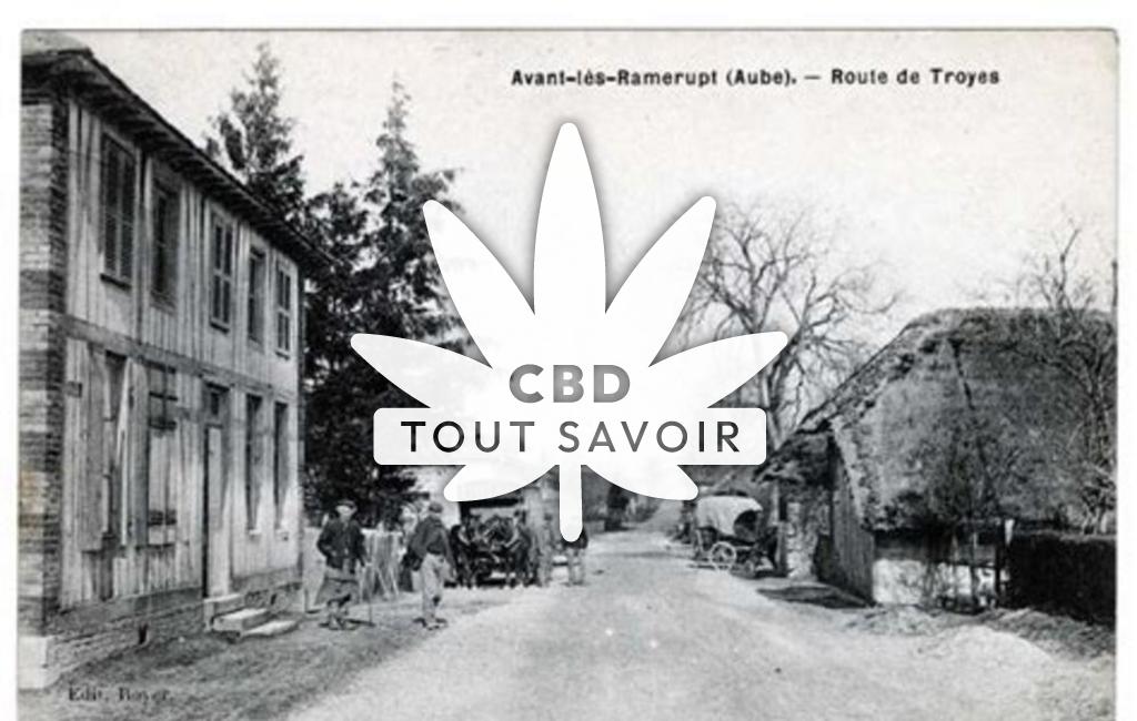 Village à Avant-les-Ramerupt avec feuille Cannabis CBD