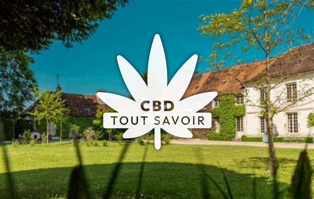 Village à Coclois avec feuille Cannabis CBD