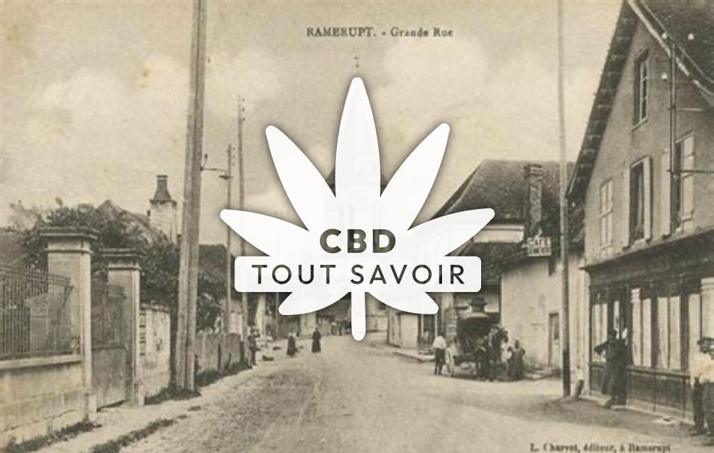 Village à Ramerupt avec feuille Cannabis CBD