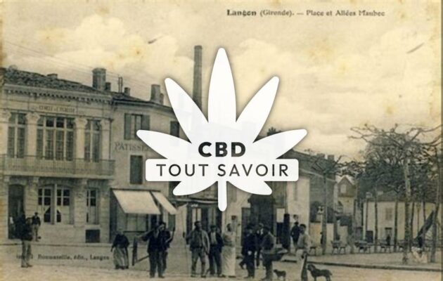 Village à Fontaine-les-Gres avec feuille Cannabis CBD