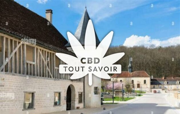 Village à Ville-sous-la-Ferte avec feuille Cannabis CBD