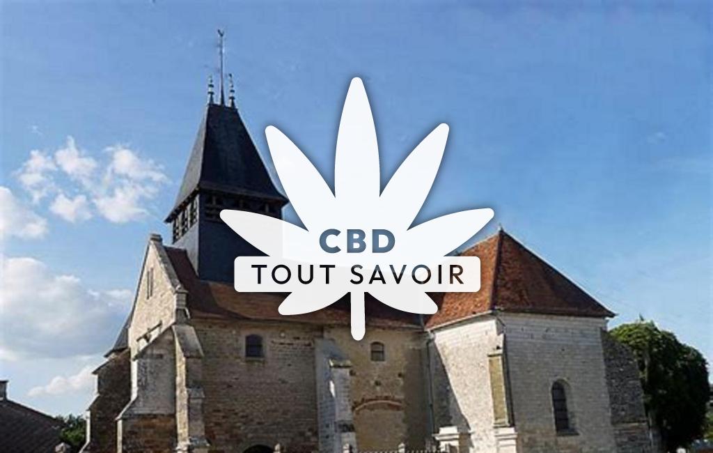 Village à Arrembecourt avec feuille Cannabis CBD