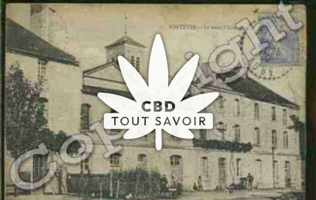 Village à Fontette avec feuille Cannabis CBD