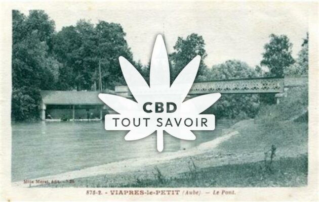 Village à Viapres-le-Petit avec feuille Cannabis CBD