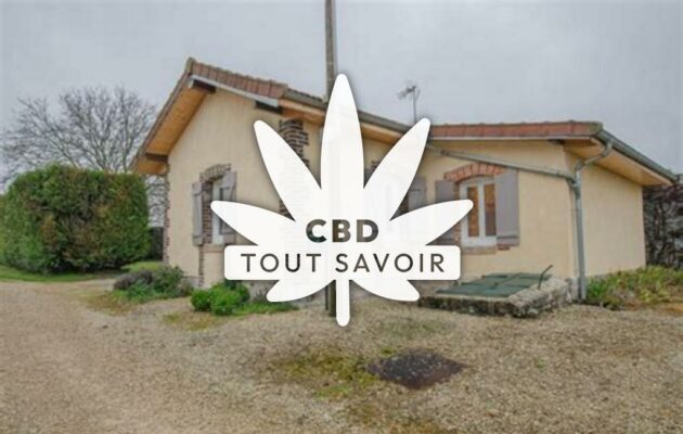 Village à Barbuise avec feuille Cannabis CBD