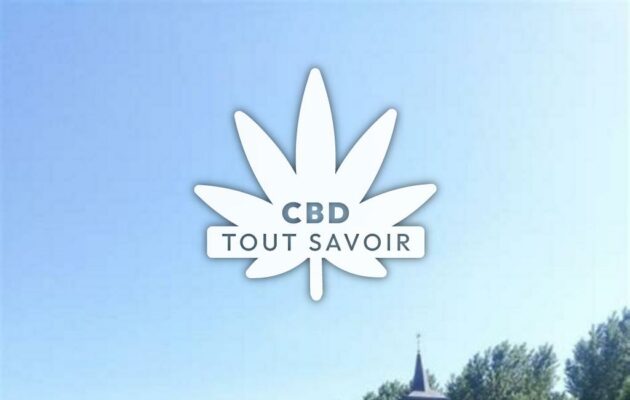 Village à Le-Meriot avec feuille Cannabis CBD