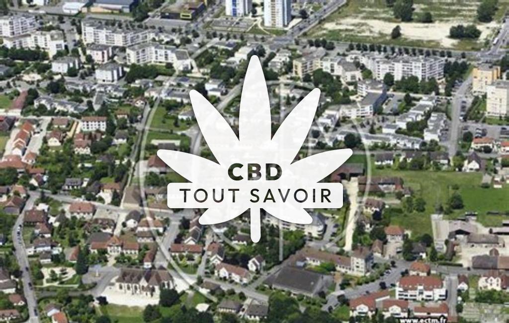 Village à Les-Noes-Pres-Troyes avec feuille Cannabis CBD