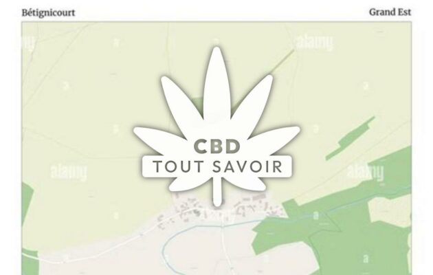 Village à Betignicourt avec feuille Cannabis CBD