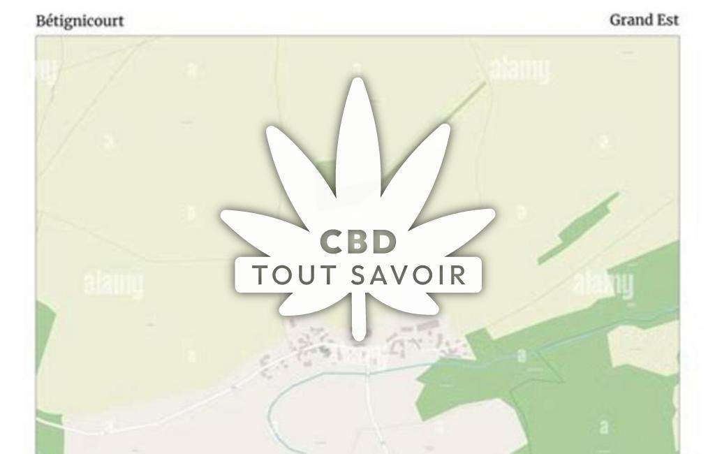 Village à Betignicourt avec feuille Cannabis CBD