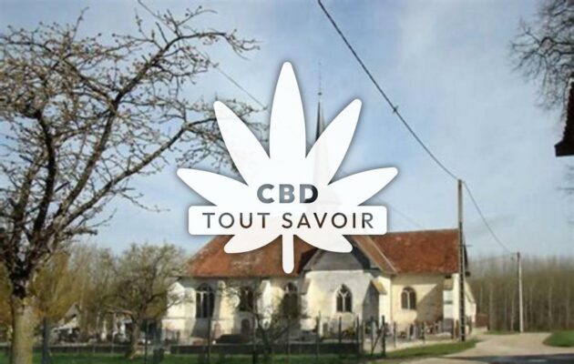 Village à Braux avec feuille Cannabis CBD