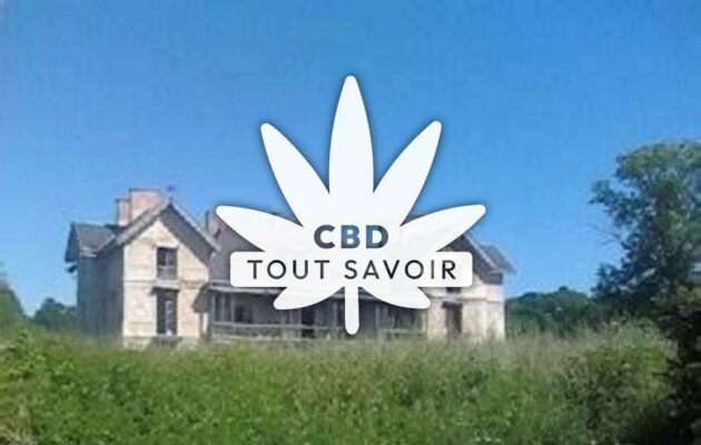 Village à La-Chaise avec feuille Cannabis CBD