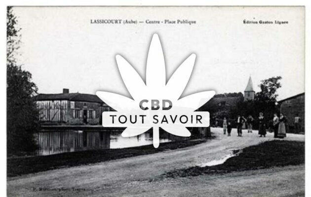 Village à Lassicourt avec feuille Cannabis CBD