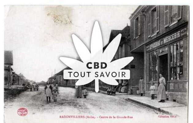 Village à Radonvilliers avec feuille Cannabis CBD