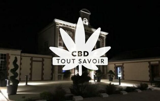 Village à Maizieres-la-Grande-Paroisse avec feuille Cannabis CBD