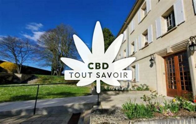 Village à Dosnon avec feuille Cannabis CBD