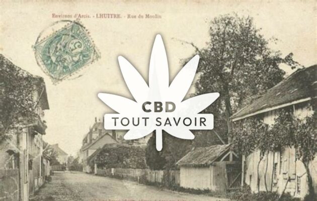 Village à Lhuitre avec feuille Cannabis CBD