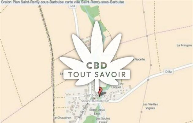 Village à Saint-Remy-sous-Barbuise avec feuille Cannabis CBD