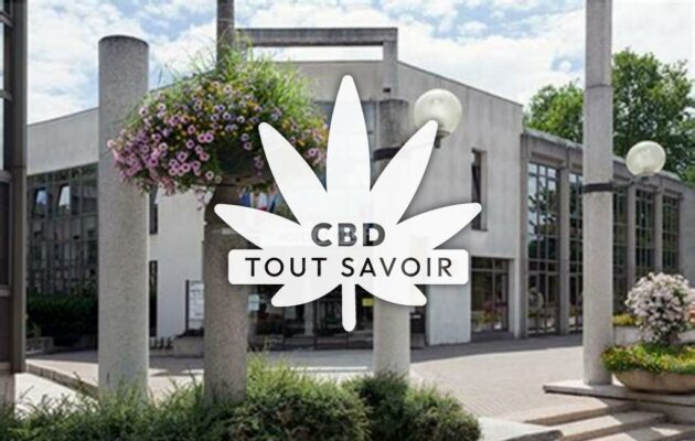 Village à Torcy-le-Grand avec feuille Cannabis CBD