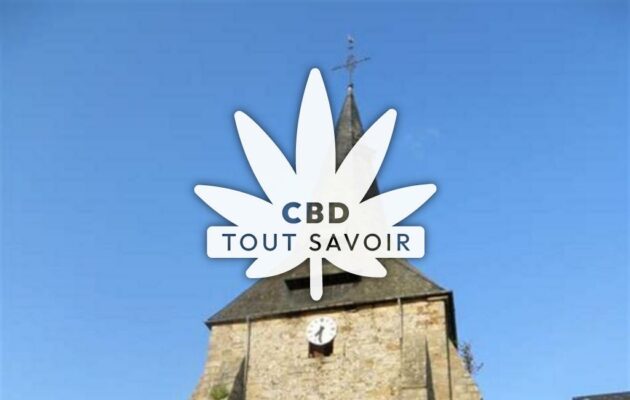 Village à Torcy-le-Petit avec feuille Cannabis CBD