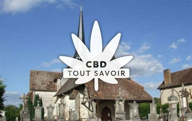 Village à Villy-le-Marechal avec feuille Cannabis CBD