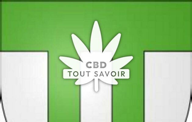 Village à Cassaignes avec feuille Cannabis CBD