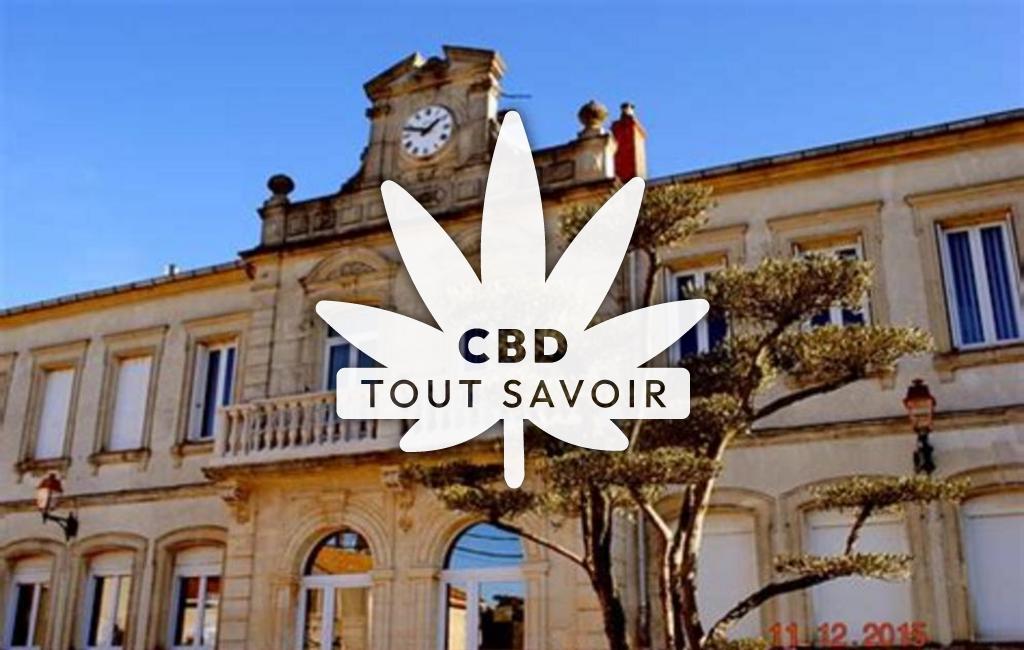 Village à Raissac-D'Aude avec feuille Cannabis CBD