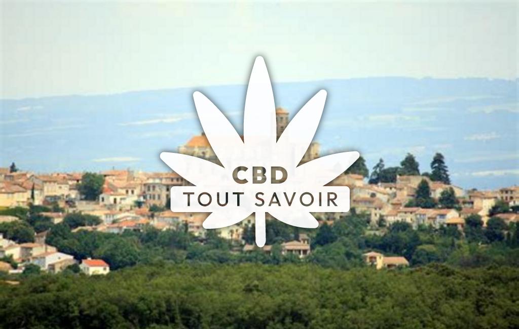 Village à Villeneuve-les-Montreal avec feuille Cannabis CBD