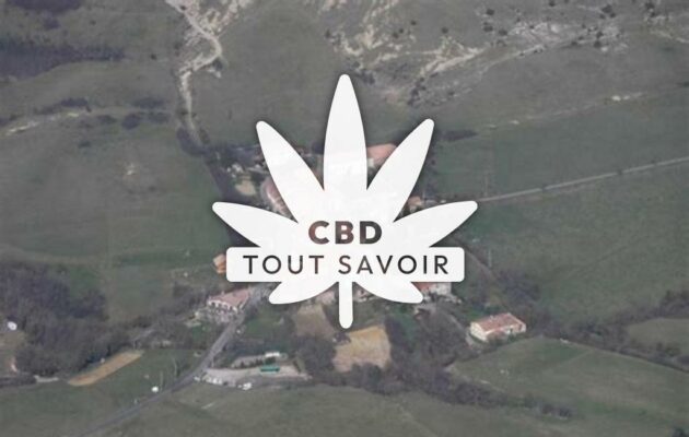 Village à Saint-Louis-Et-Parahou avec feuille Cannabis CBD