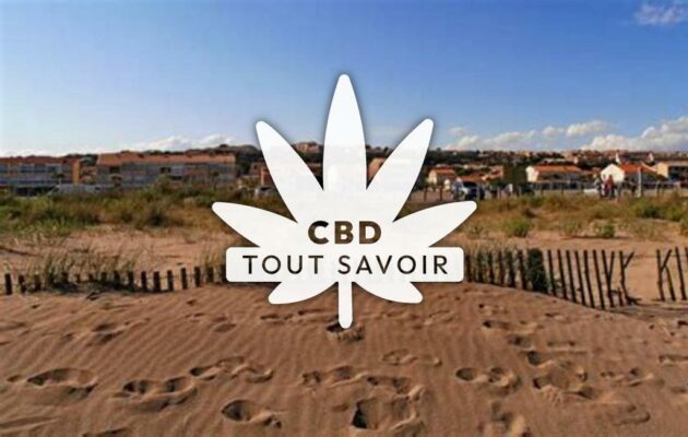 Village à Fleury avec feuille Cannabis CBD