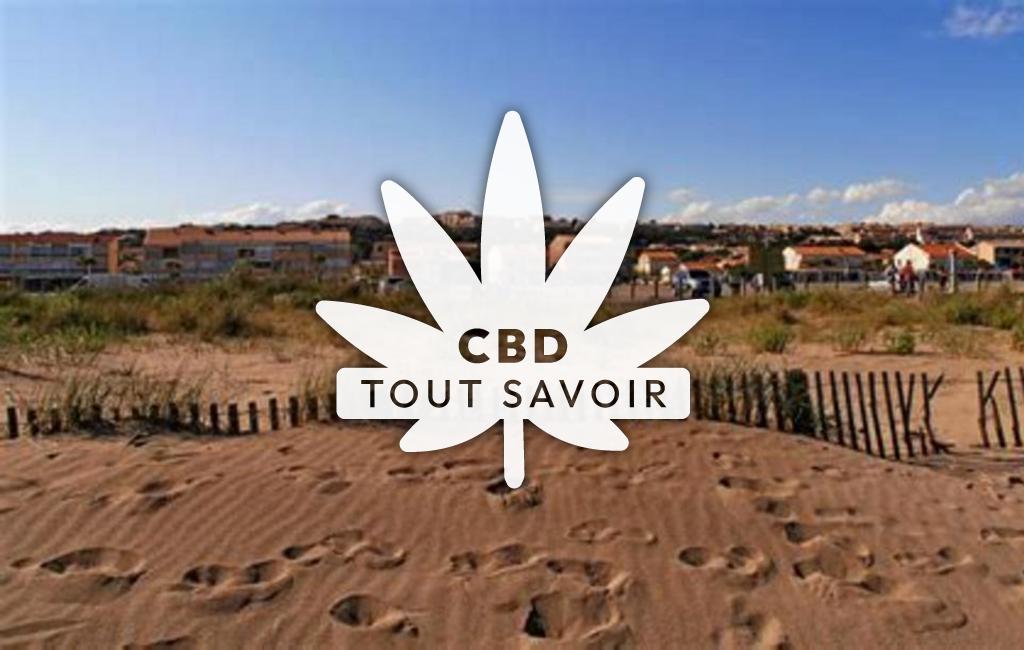 Village à Fleury avec feuille Cannabis CBD