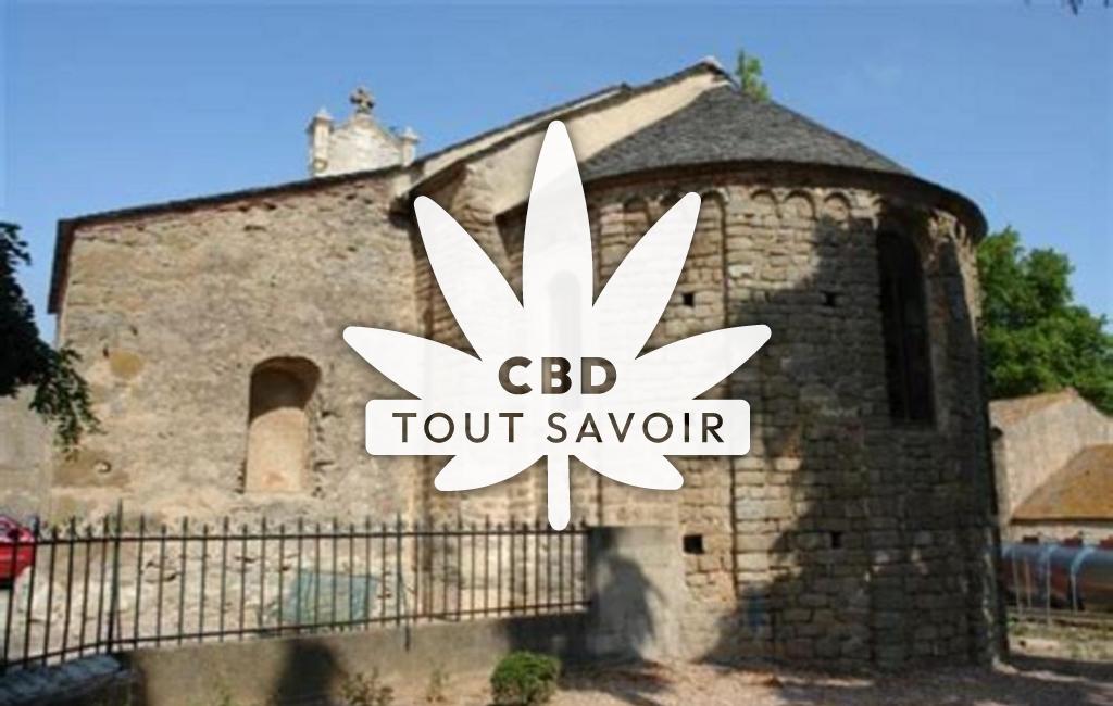 Village à Saint-Couat-D'Aude avec feuille Cannabis CBD