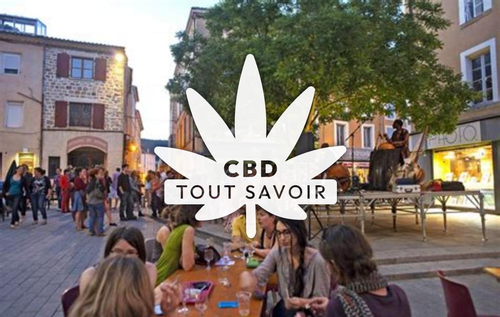 Village à Eloise avec feuille Cannabis CBD