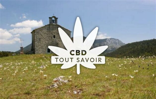 Village à Seranon avec feuille Cannabis CBD