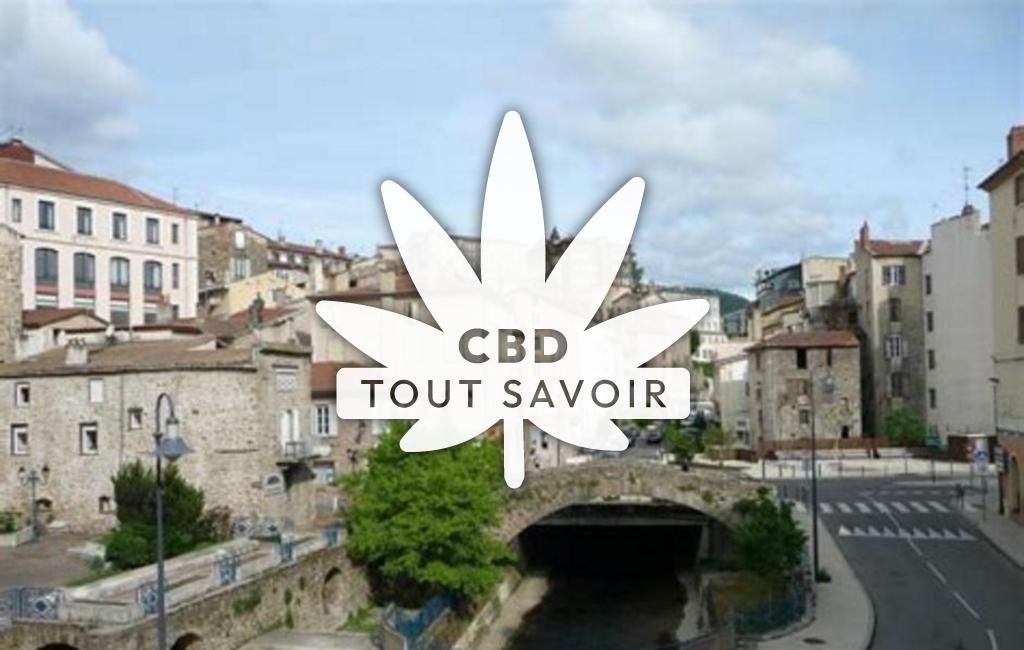 Village à Saint-Marcel-les-Annonay avec feuille Cannabis CBD