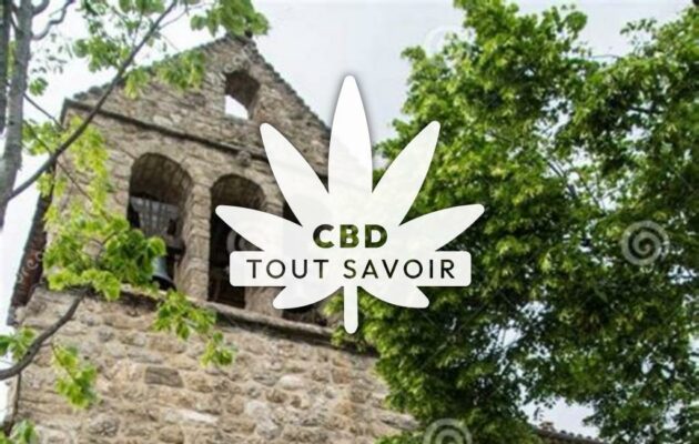 Village à Laboule avec feuille Cannabis CBD